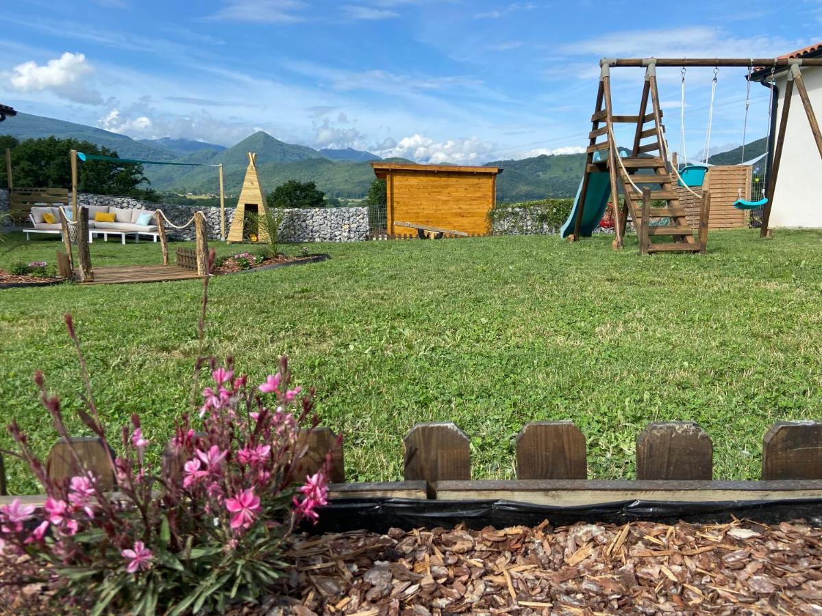 Villa Jacuzzi, Terrain De Petanque Et Aire De Jeux Vue Sur Les Pyrenees Seilhan Exteriér fotografie