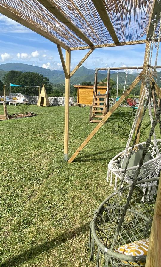 Villa Jacuzzi, Terrain De Petanque Et Aire De Jeux Vue Sur Les Pyrenees Seilhan Exteriér fotografie